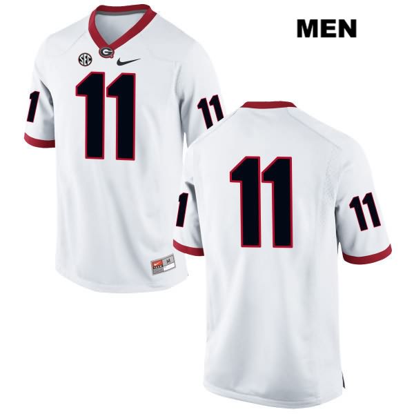 Georgia Bulldogs Men's Jake Fromm #11 NCAA No Name Authentic White Nike Stitched College Football Jersey VFA4756VK